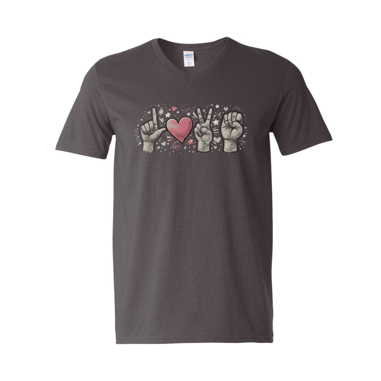 LOVE in ASL - Unisex V-NECK