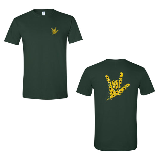 Sunflower ILY by Fortyxfive – Front & Back Unisex T-Shirt