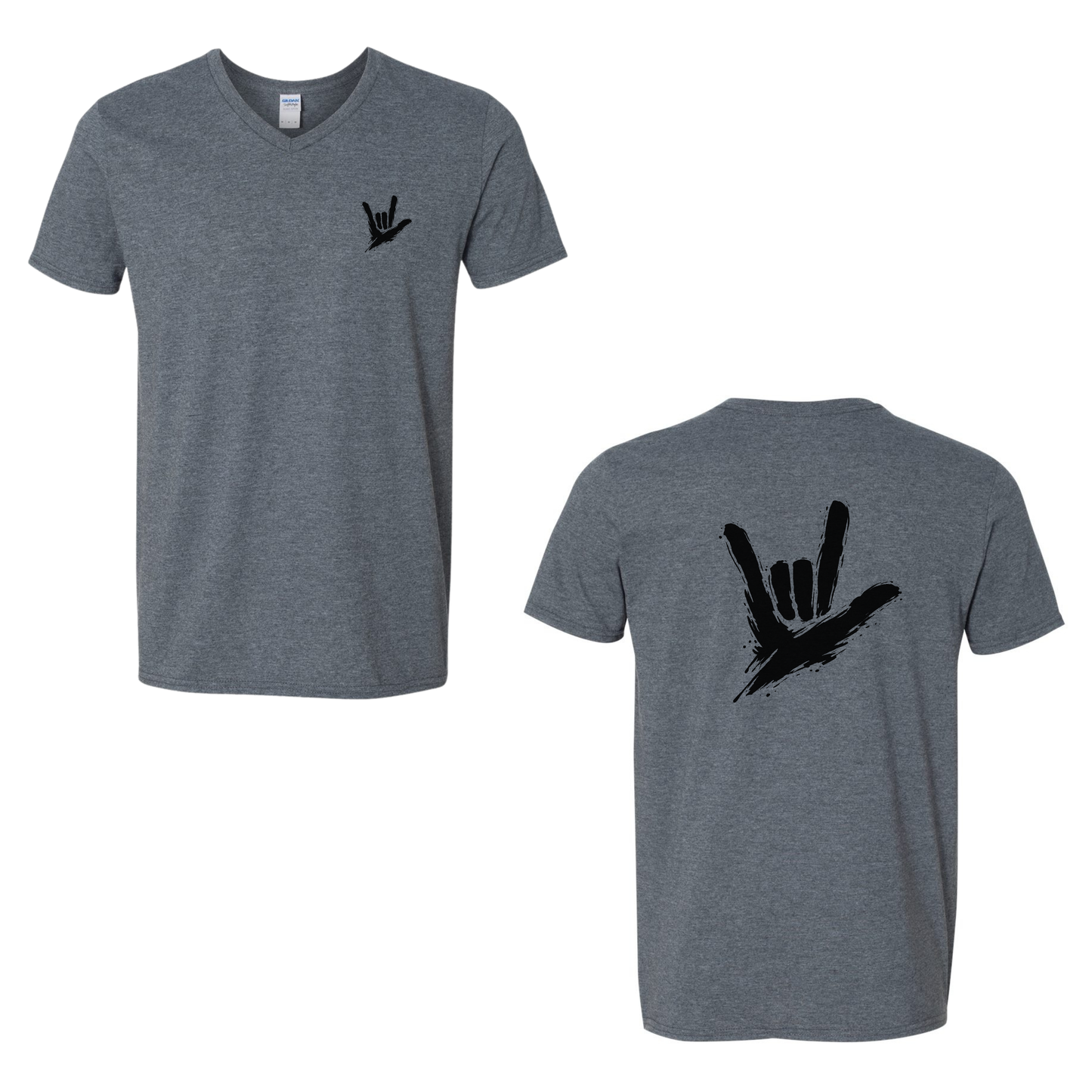 ILY by Fortyxfive - Front & Back V-NECK