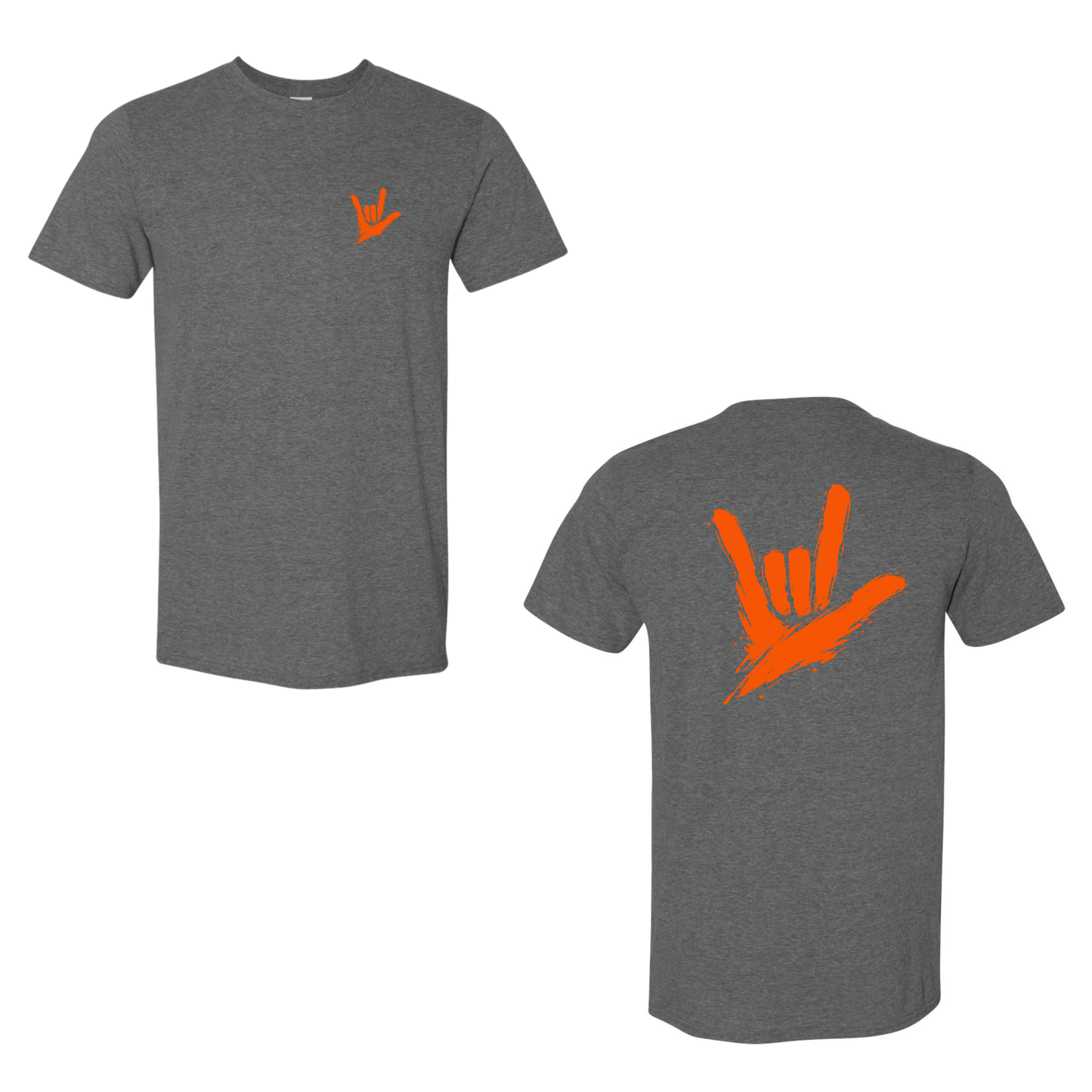 Orange ILY by Fortyxfive – Front & Back Unisex T-Shirt