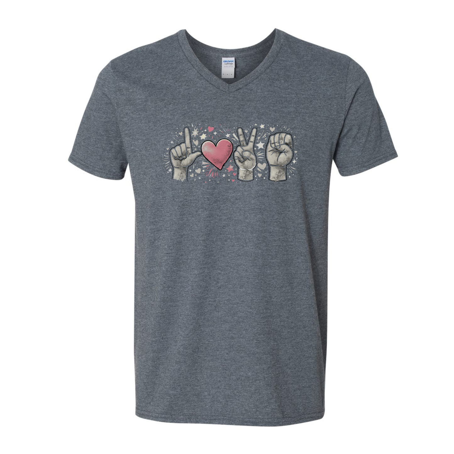 LOVE in ASL - Unisex V-NECK