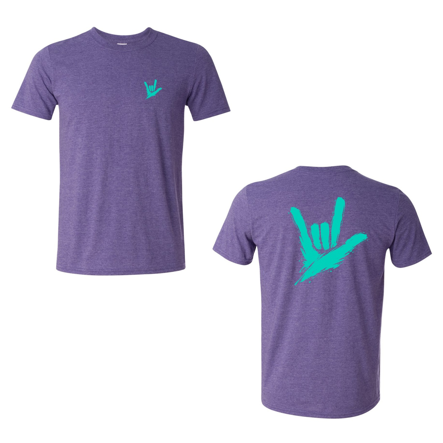 Teal ILY by Fortyxfive – Front & Back Unisex T-Shirt