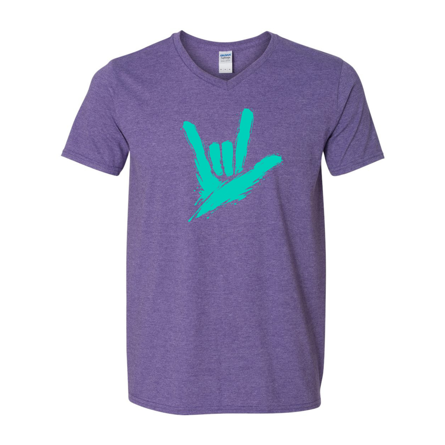 Teal - ILY by Fortyxfive Unisex V-NECK