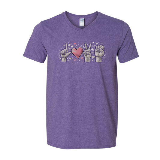 LOVE in ASL - Unisex V-NECK