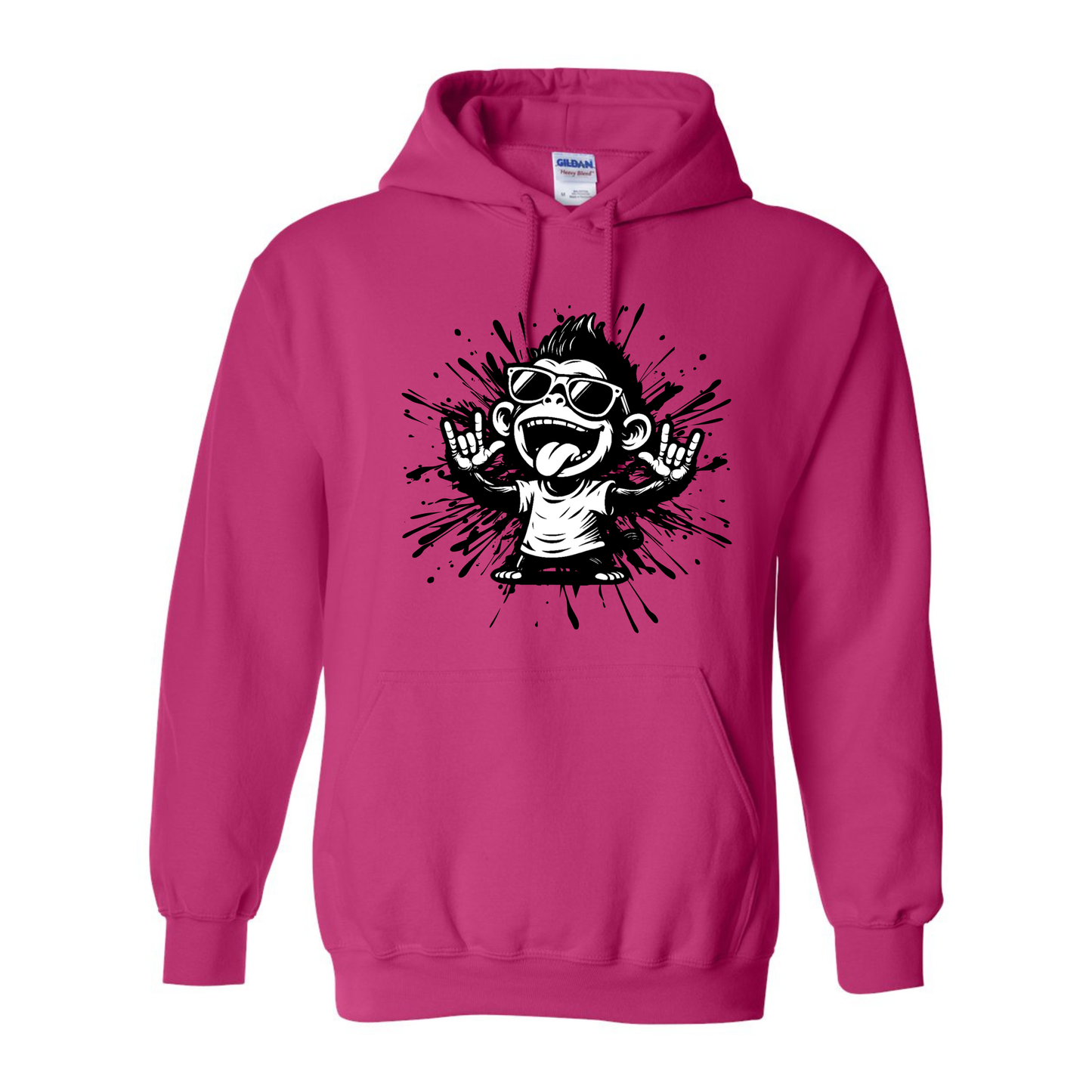 Cool Monkey ILY in ASL - Unisex Hoodie