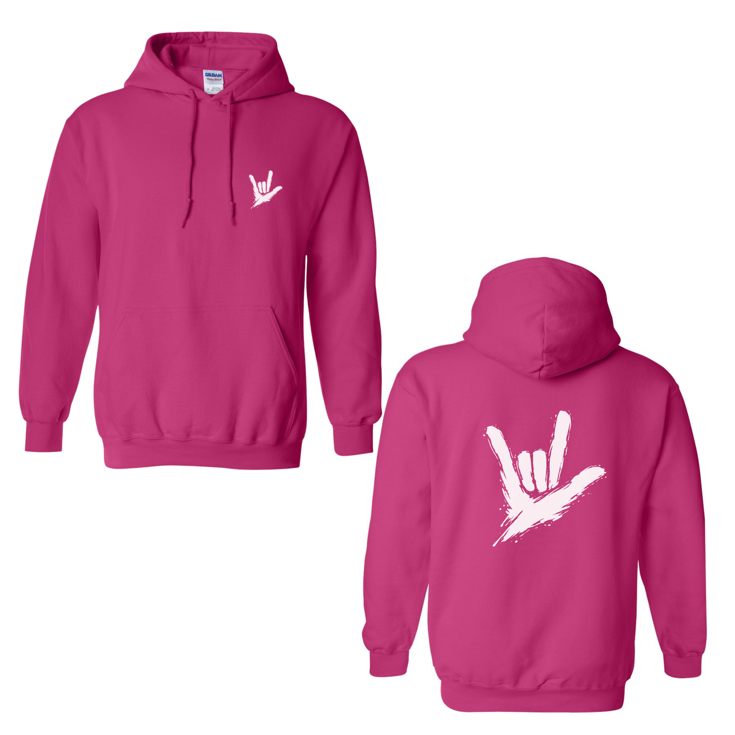 ILY by Fortyxfive - Front & Back Unisex Hoodie