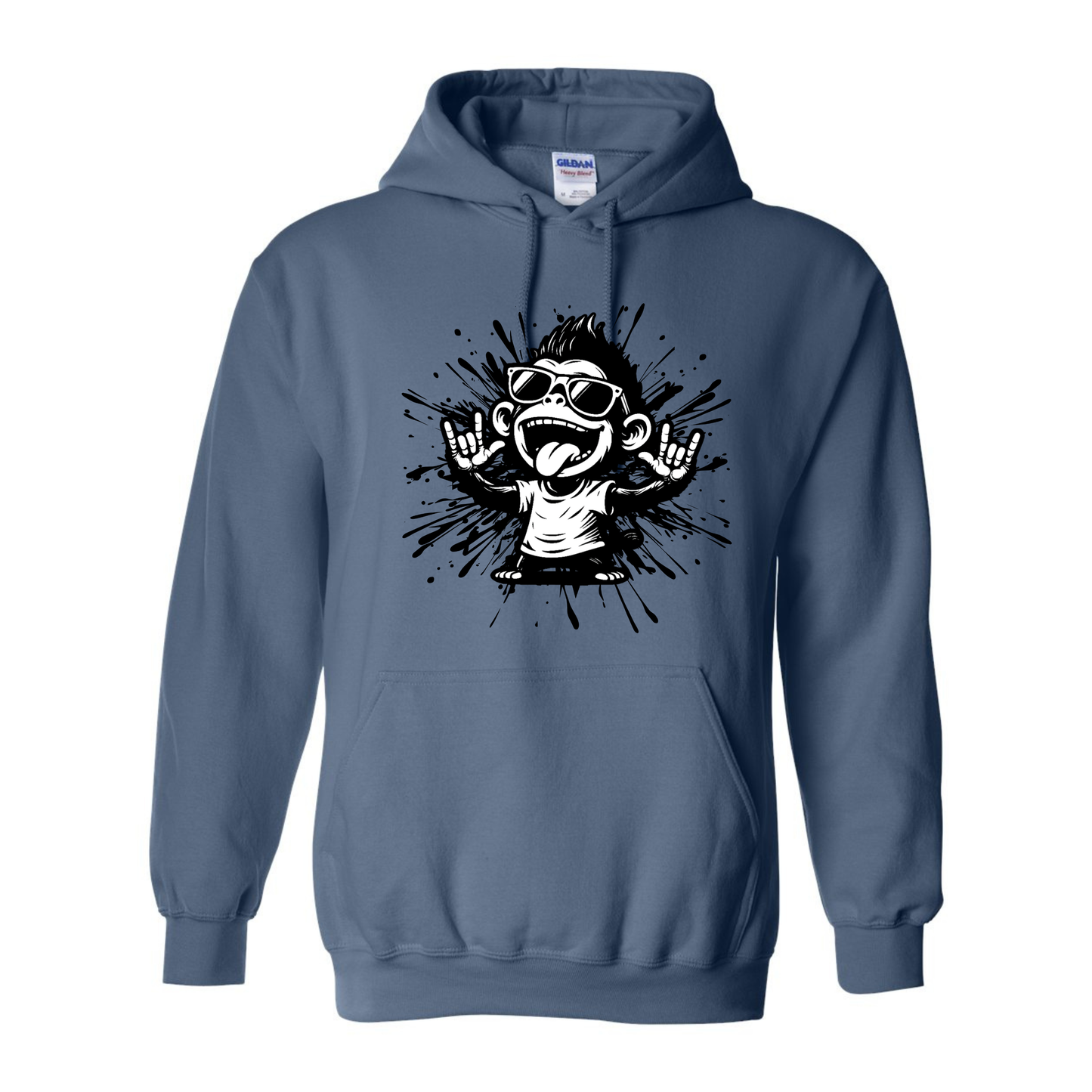 Cool Monkey ILY in ASL - Unisex Hoodie
