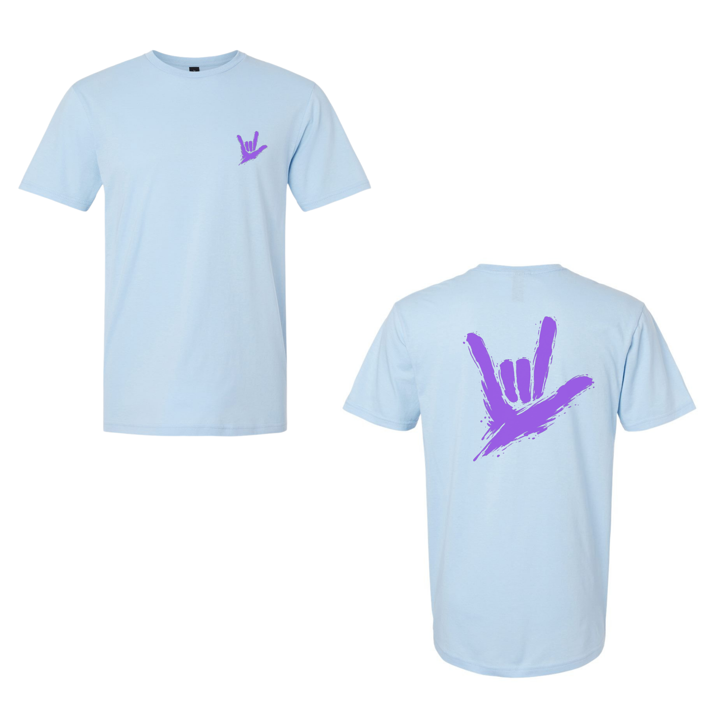 Purple ILY by Fortyxfive – Front & Back Unisex T-Shirt
