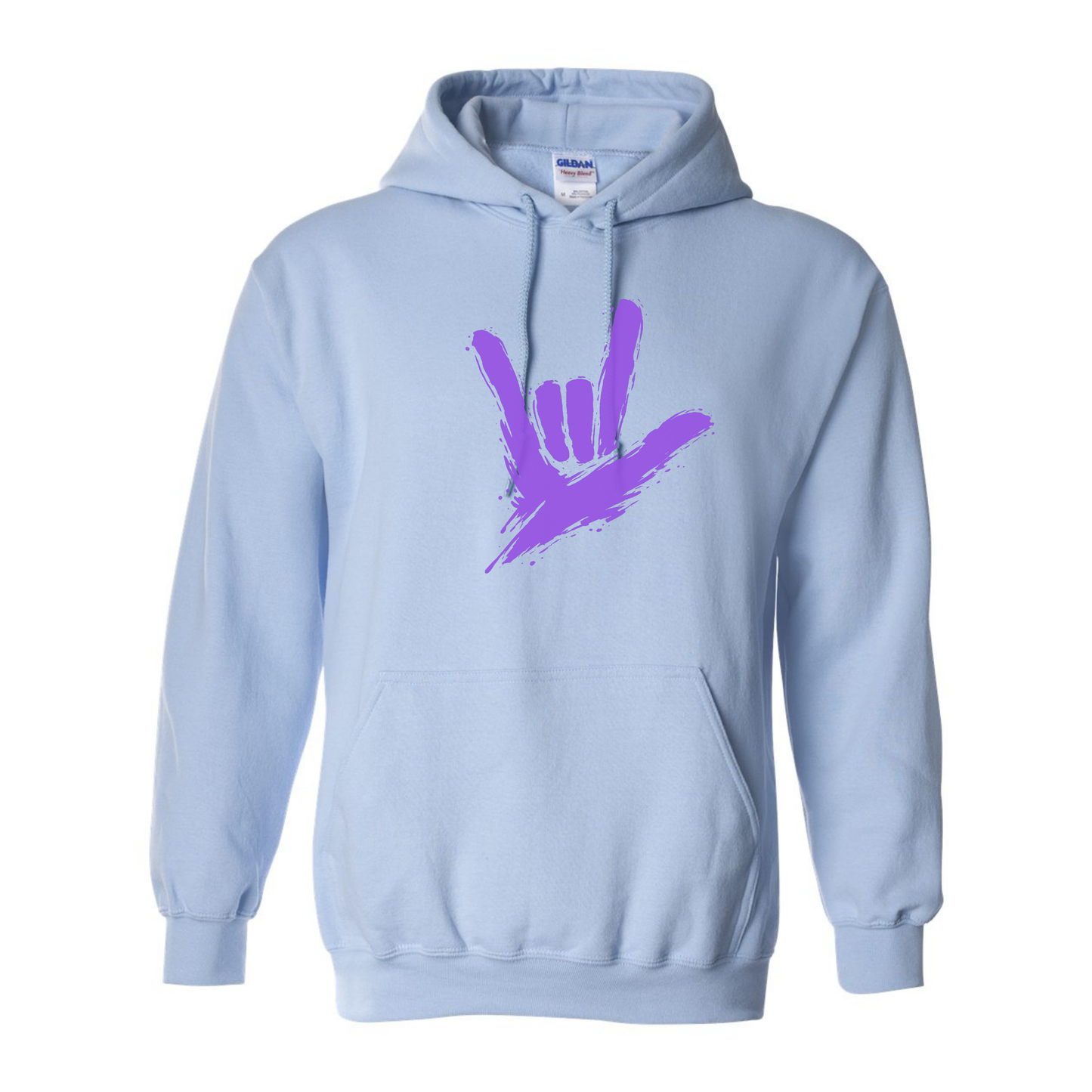 Purple - ILY by Fortyxfive Unisex Hoodie