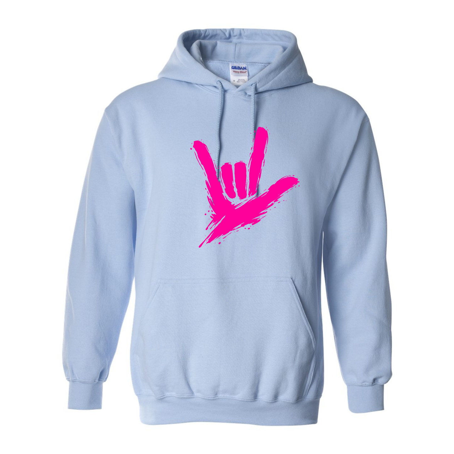 Neon Pink - ILY by Fortyxfive Unisex Hoodie