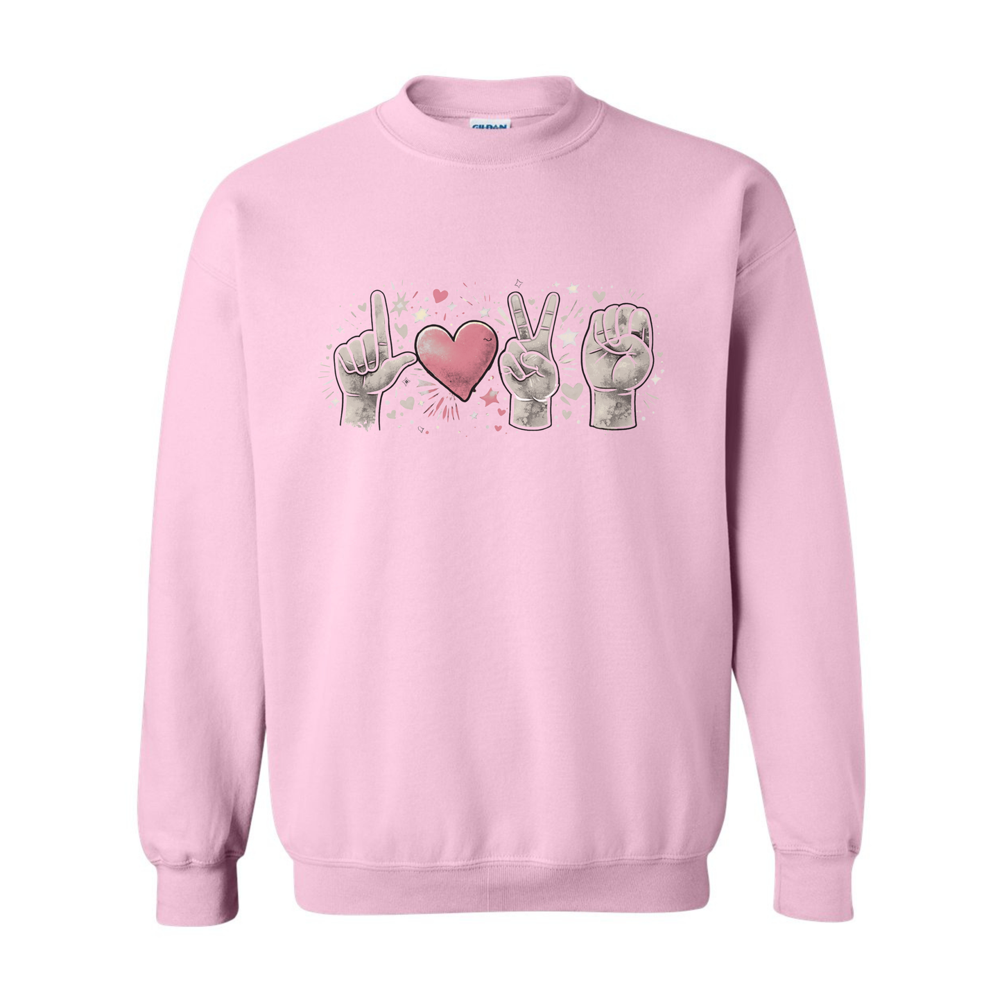 LOVE in ASL - Unisex Sweatshirt