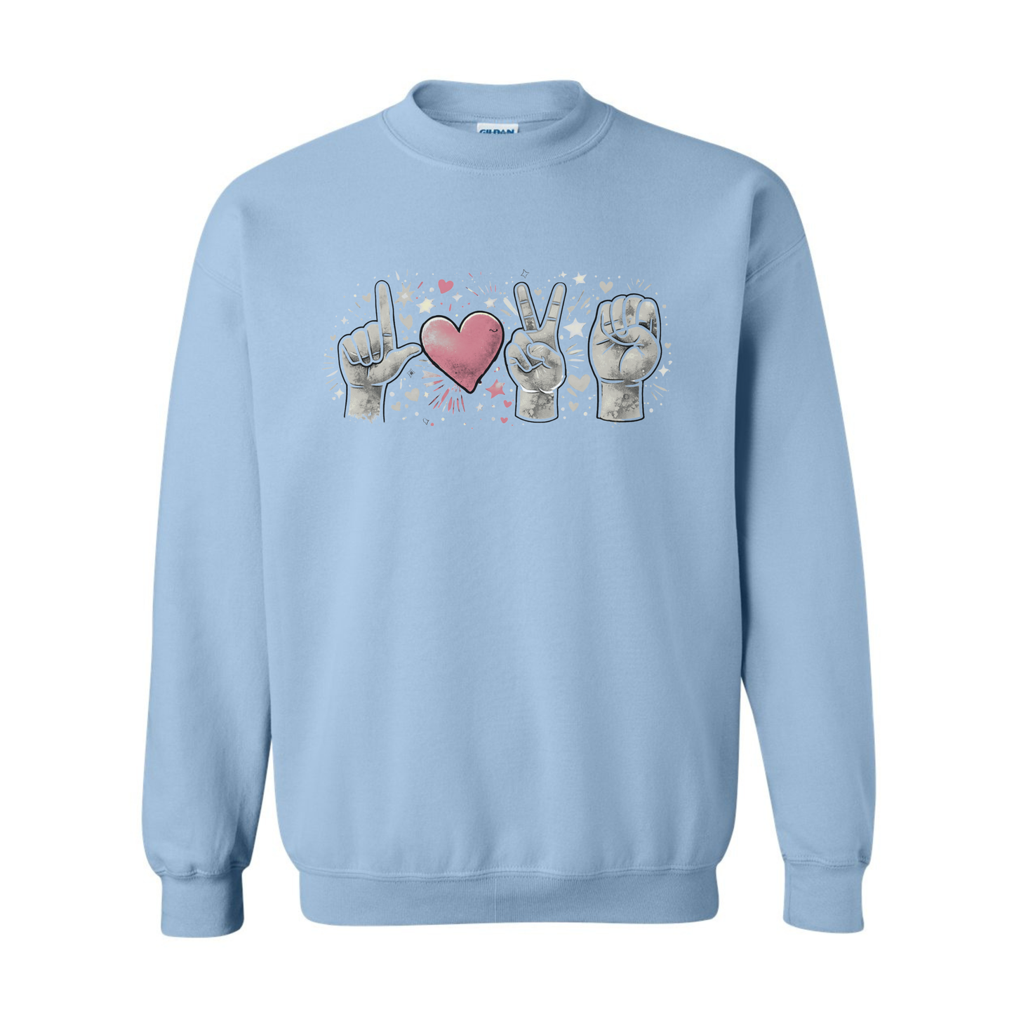 LOVE in ASL - Unisex Sweatshirt