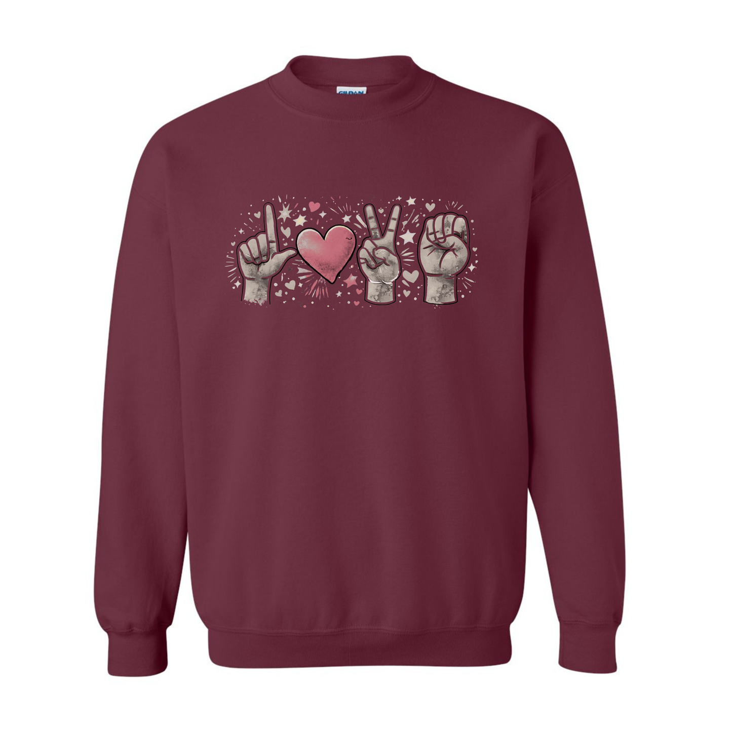 LOVE in ASL - Unisex Sweatshirt