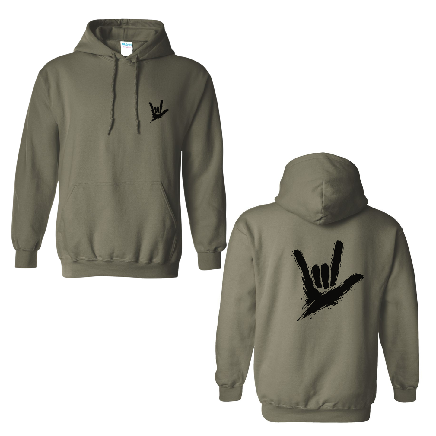 ILY by Fortyxfive - Front & Back Unisex Hoodie