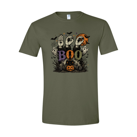 Halloween BOO in ASL - Unisex T-Shirt