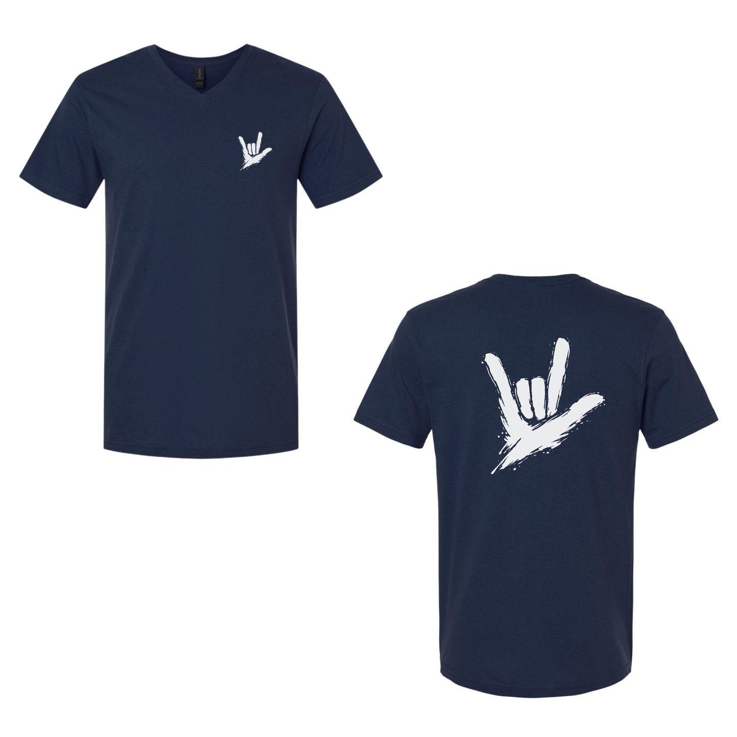 ILY by Fortyxfive - Front & Back V-NECK