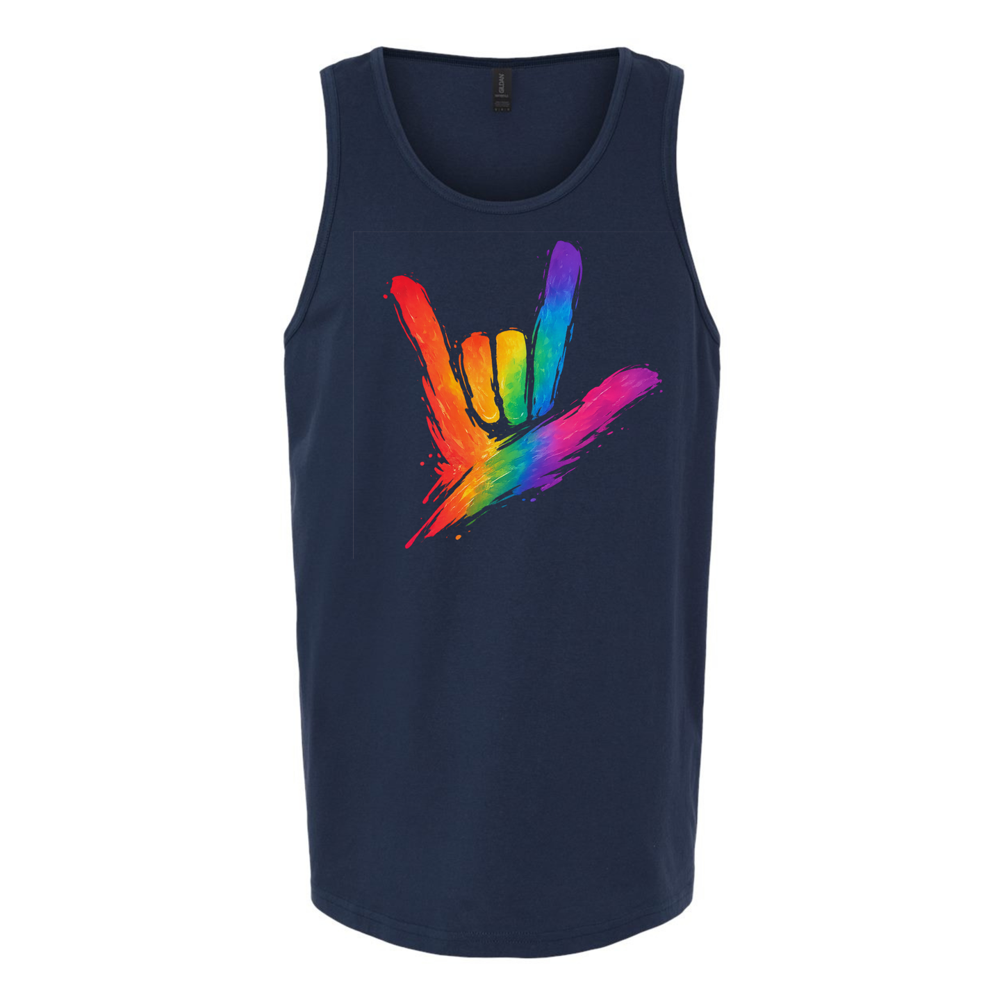 Rainbow ILY by Fortyxfive - Unisex Tanktop