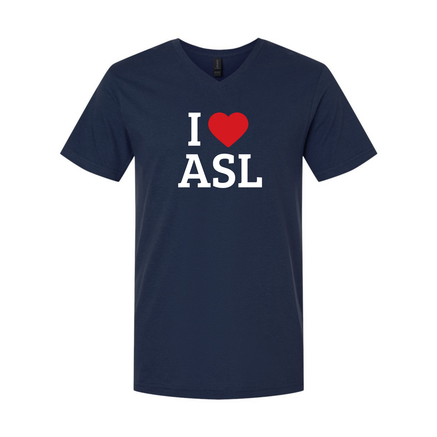 I LOVE ASL - Unisex V-NECK
