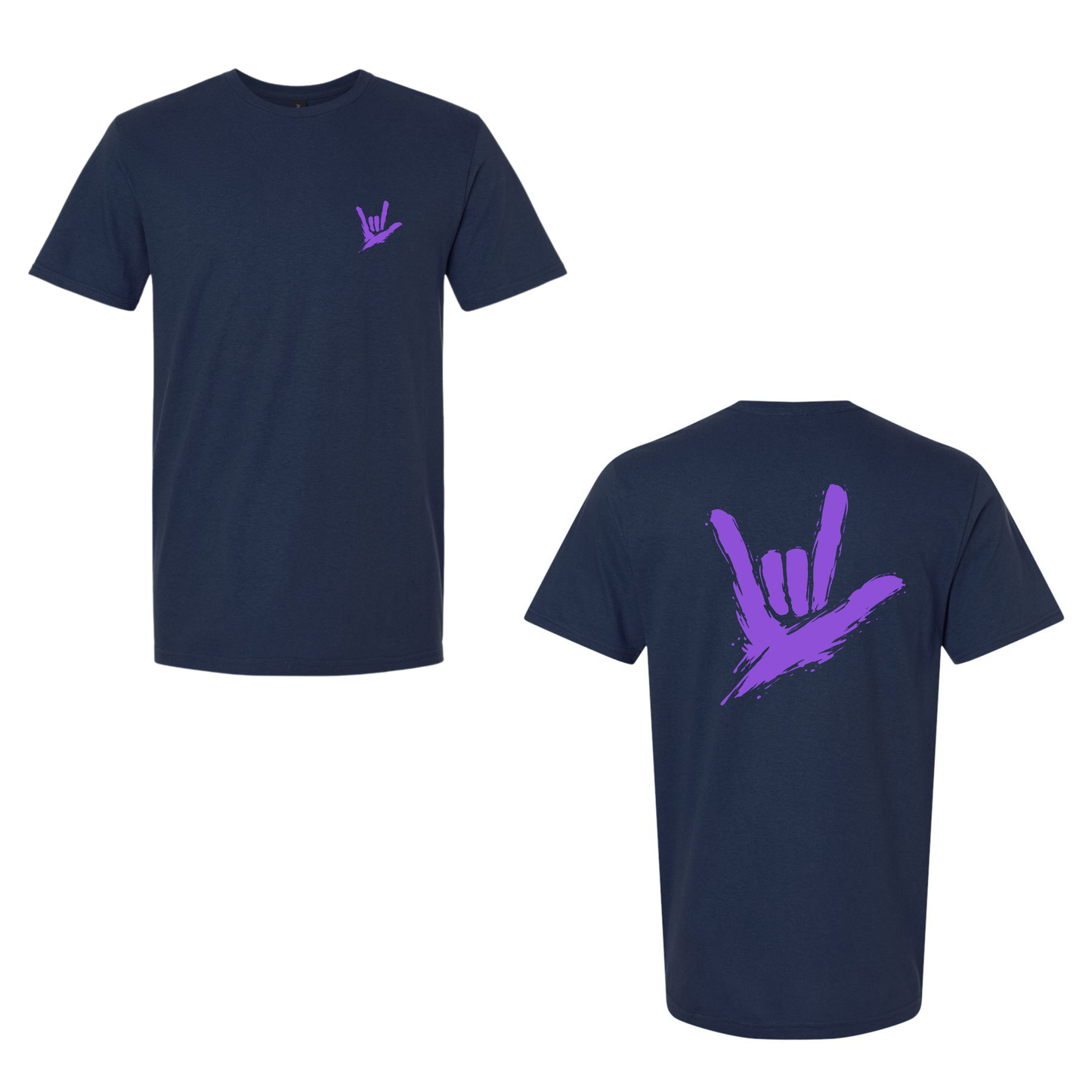 Purple ILY by Fortyxfive – Front & Back Unisex T-Shirt