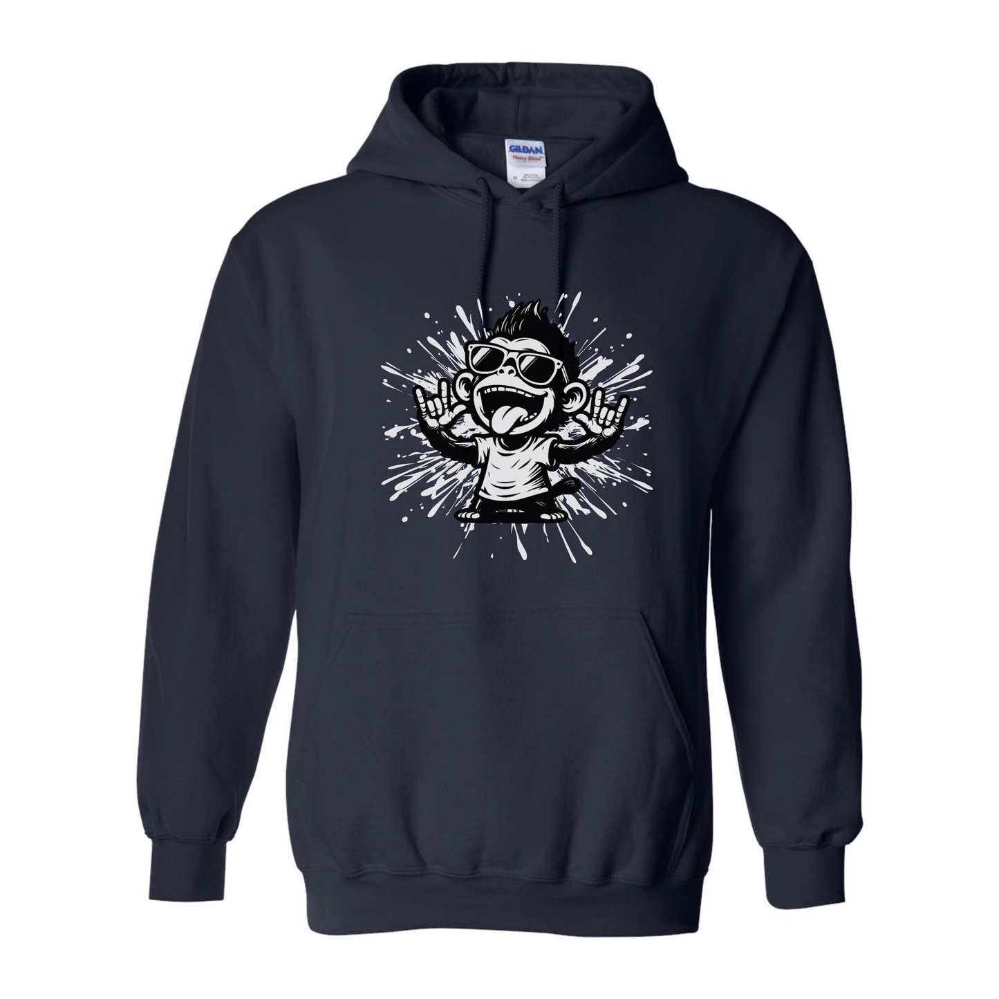 Cool Monkey ILY in ASL - Unisex Hoodie