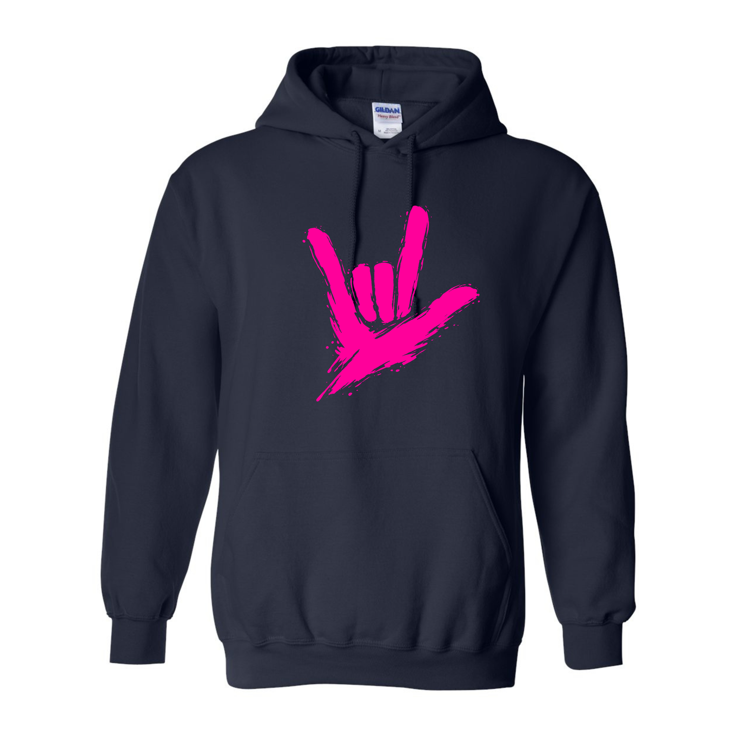 Neon Pink - ILY by Fortyxfive Unisex Hoodie