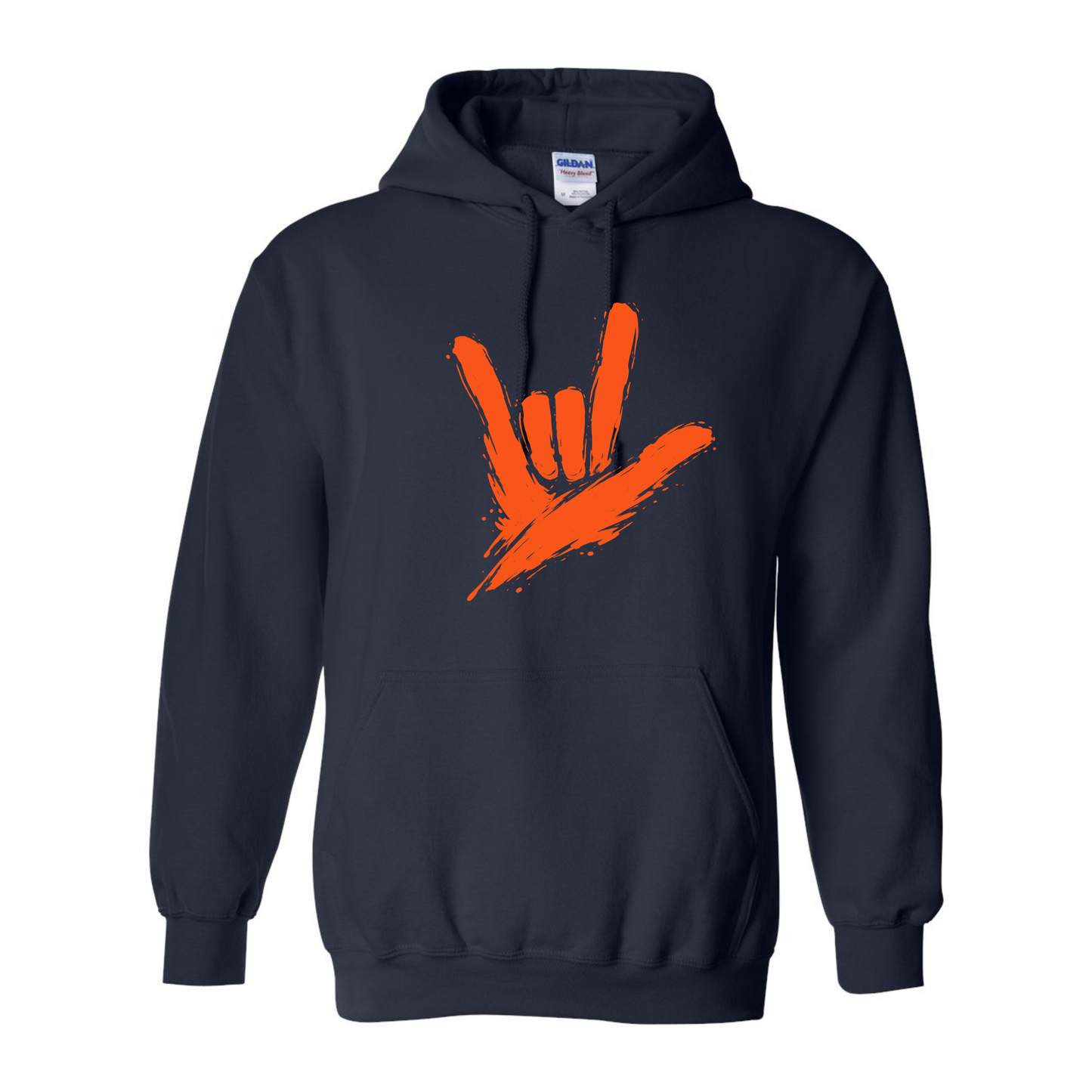 Orange - ILY by Fortyxfive Unisex Hoodie