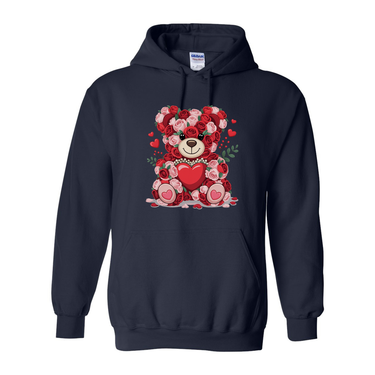 Rose Teddy Bear - Unisex Hoodie