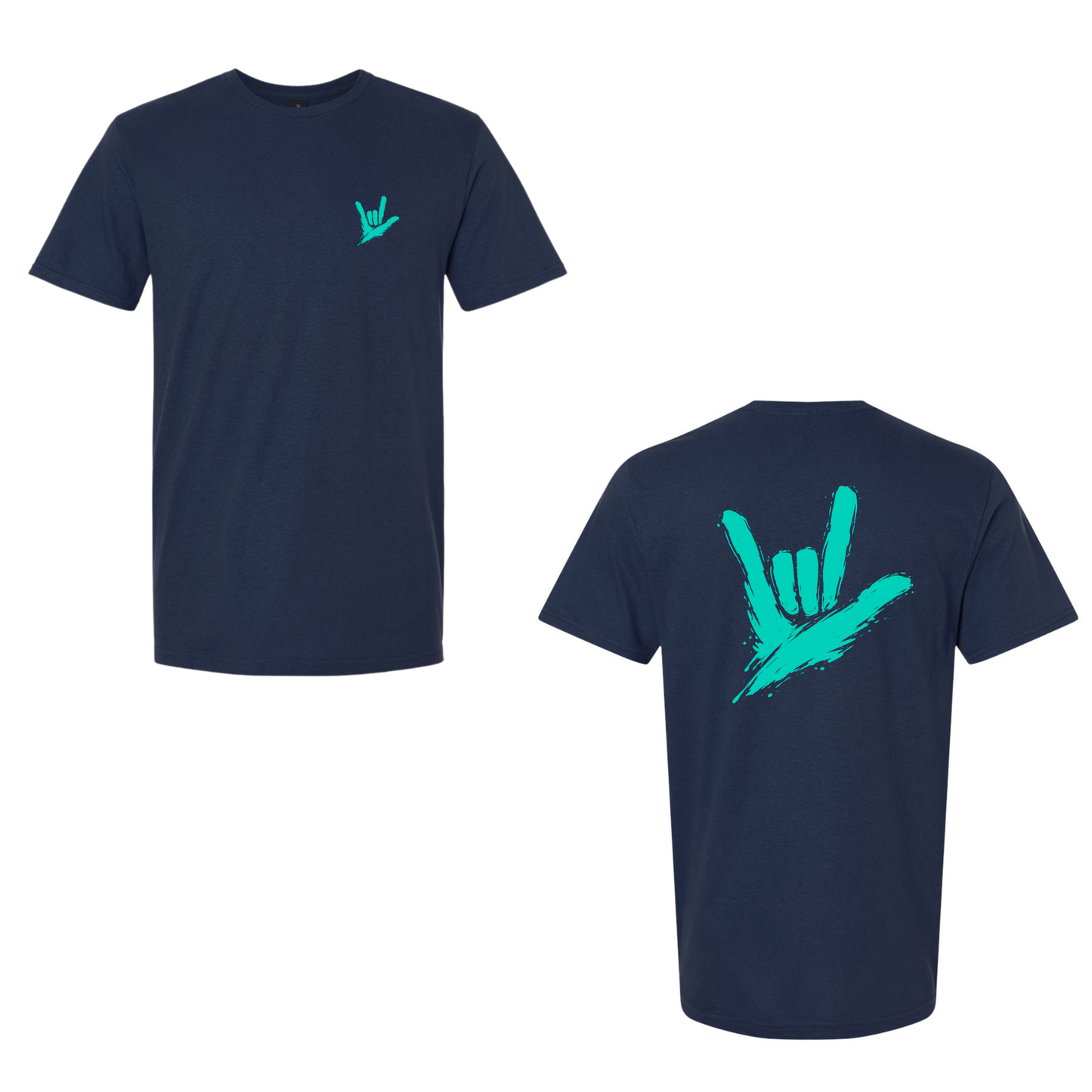 Teal ILY by Fortyxfive – Front & Back Unisex T-Shirt