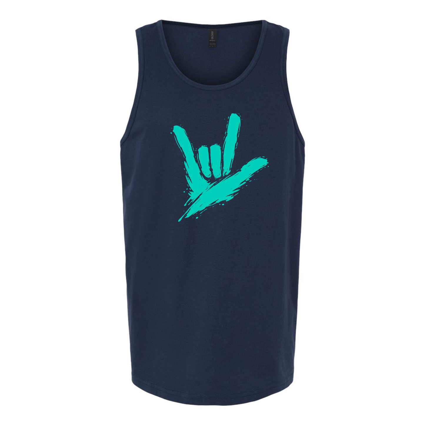 Teal - ILY by Fortyxfive Unisex Tank Top
