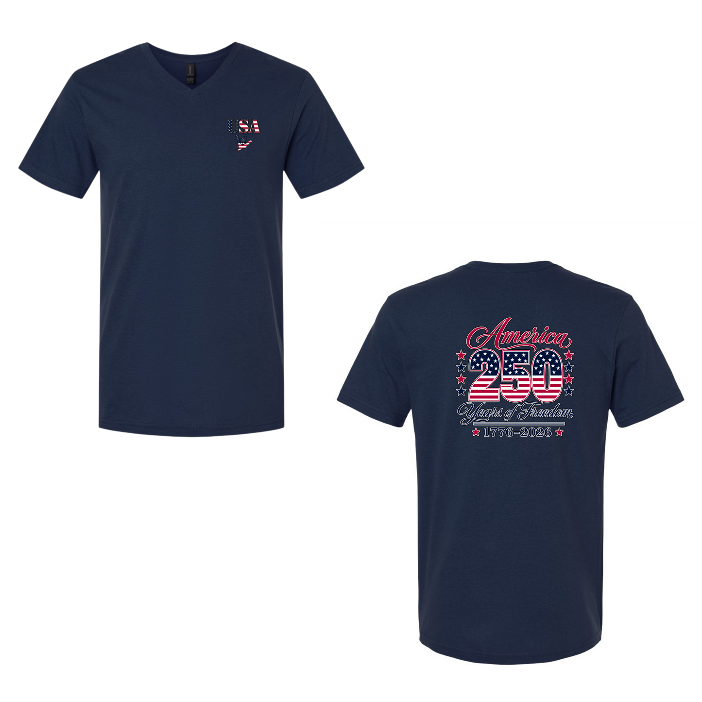 USA 250th Anniversary - Unisex V-Neck