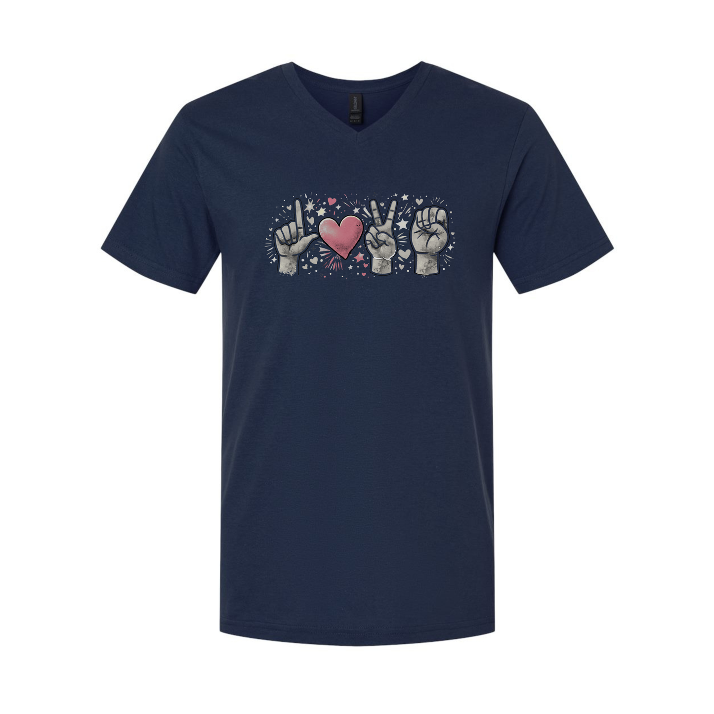 LOVE in ASL - Unisex V-NECK
