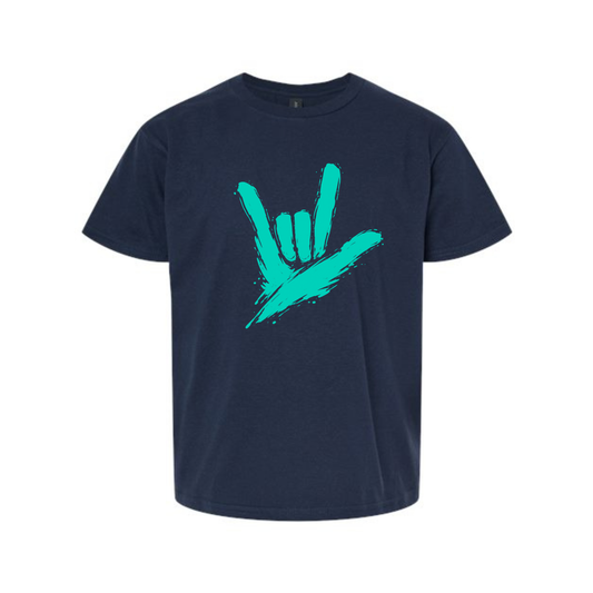 TODDLER & YOUTH - Teal ILY by Fortyxfive T-Shirt