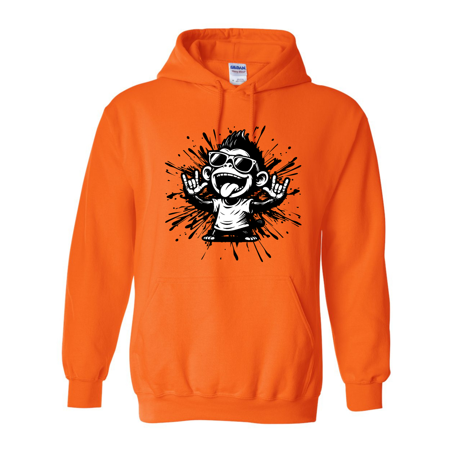 Cool Monkey ILY in ASL - Unisex Hoodie