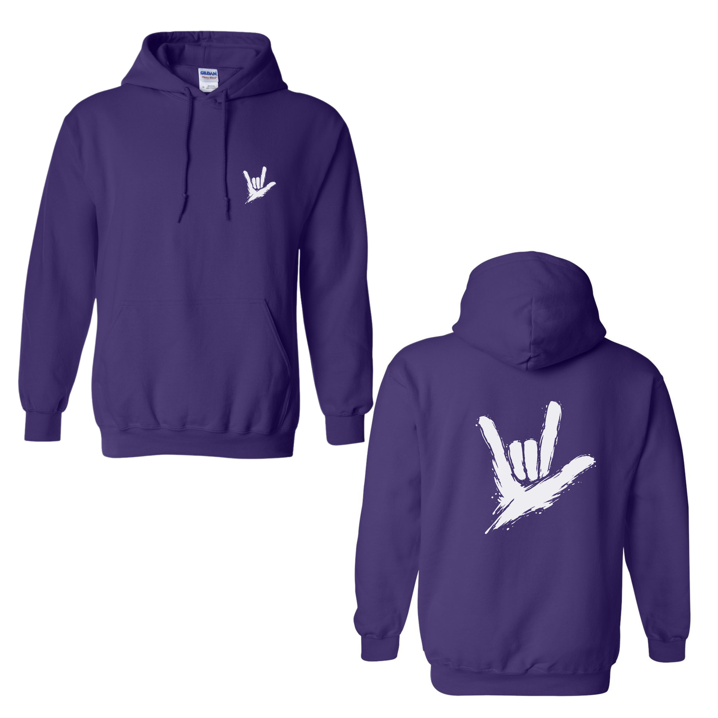 ILY by Fortyxfive - Front & Back Unisex Hoodie