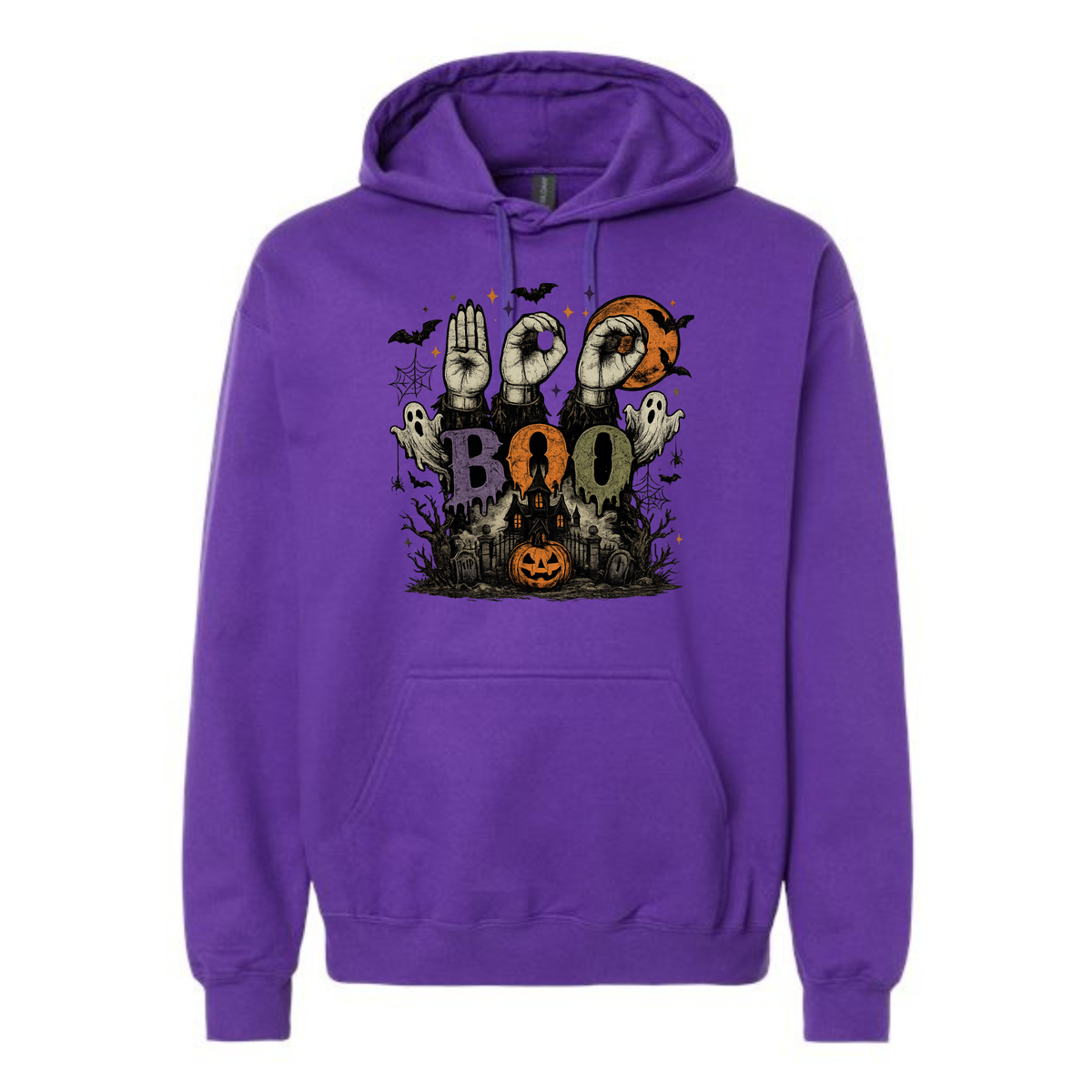 Halloween BOO in ASL - Unisex Hoodie