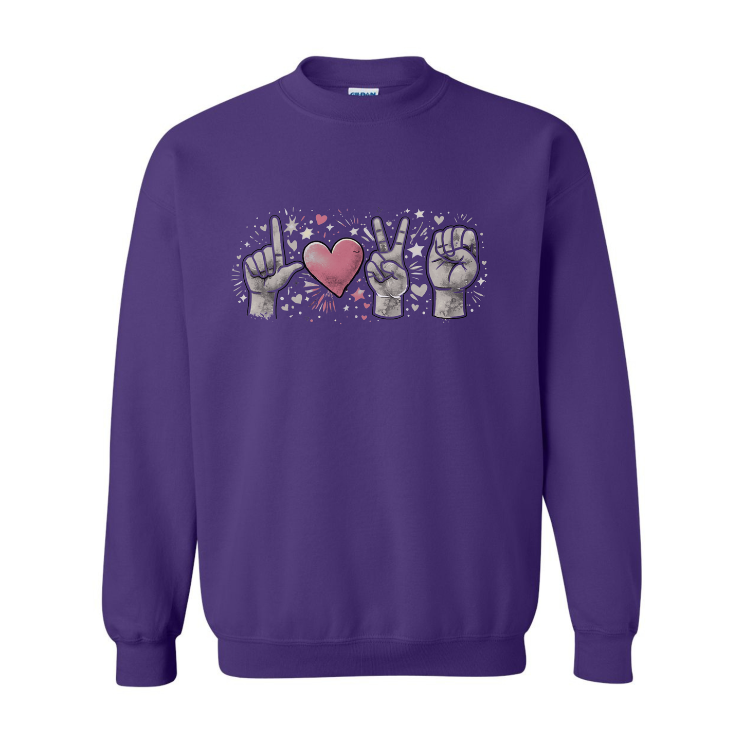 LOVE in ASL - Unisex Sweatshirt