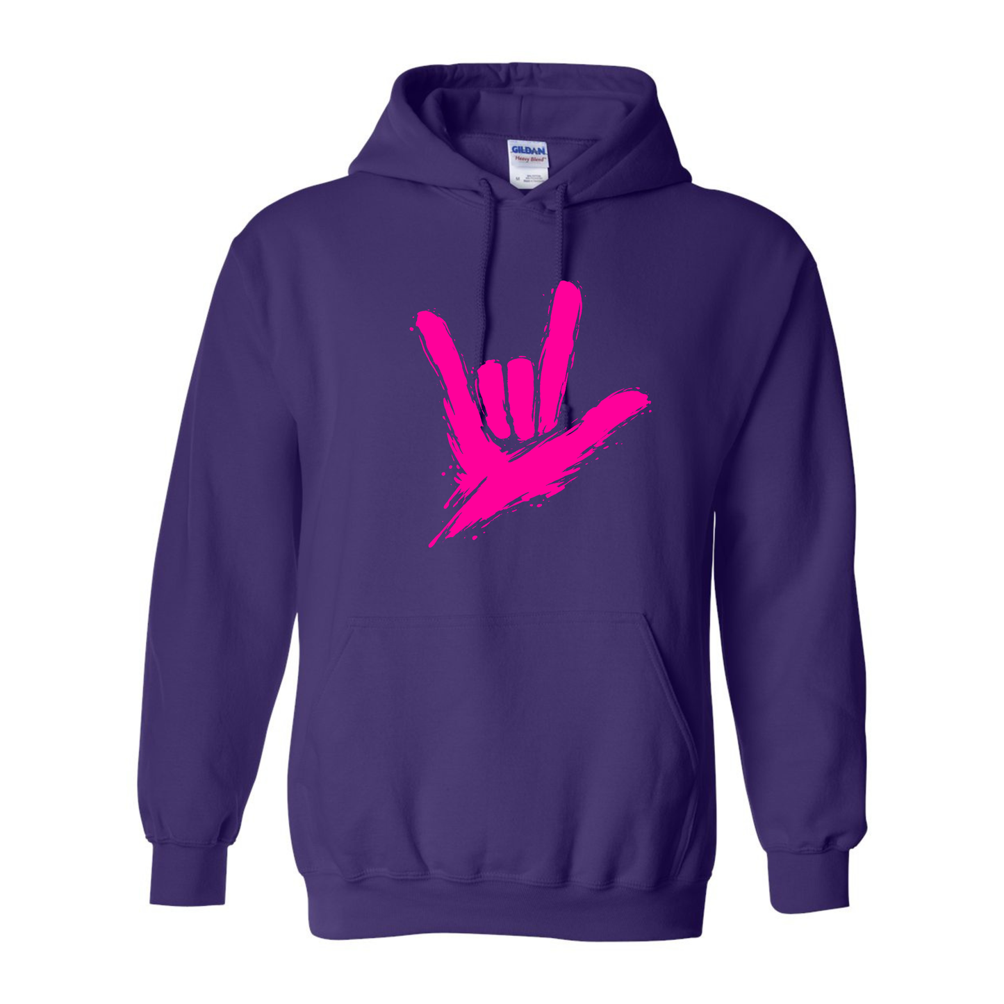 Neon Pink - ILY by Fortyxfive Unisex Hoodie