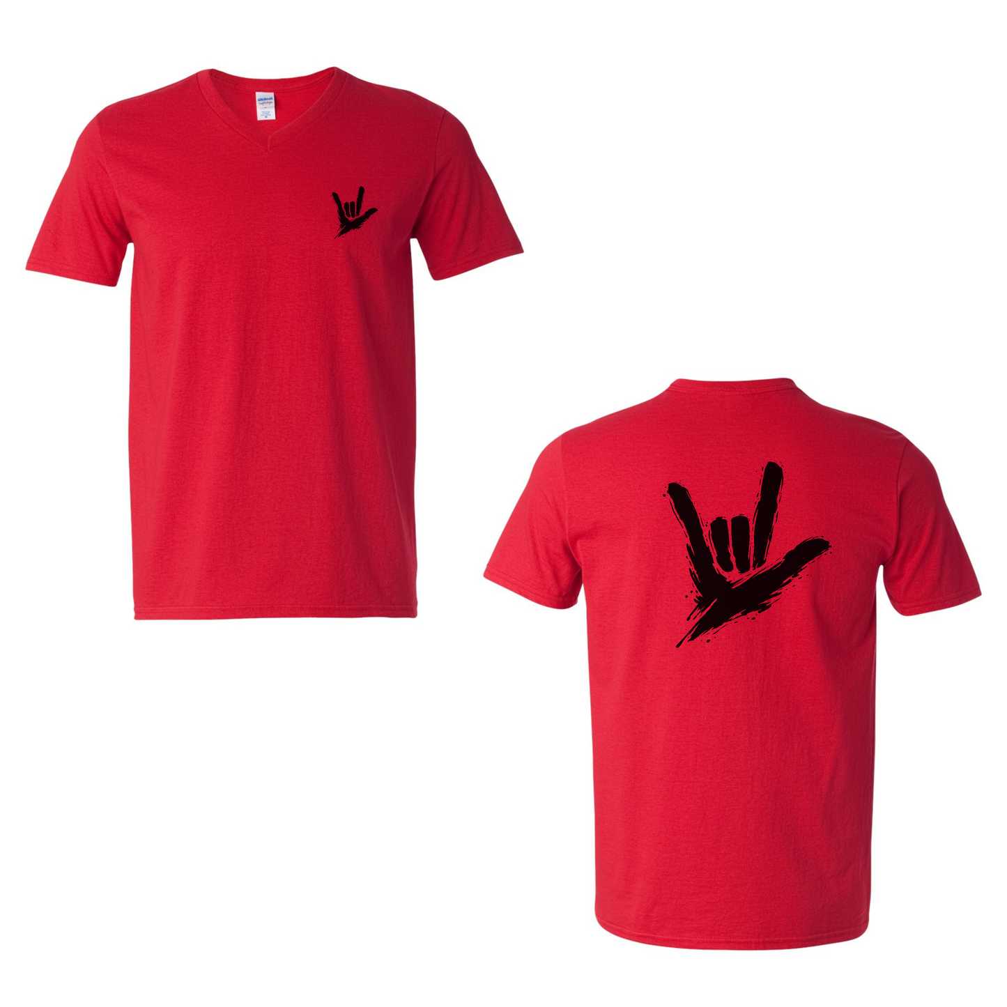 ILY by Fortyxfive - Front & Back V-NECK