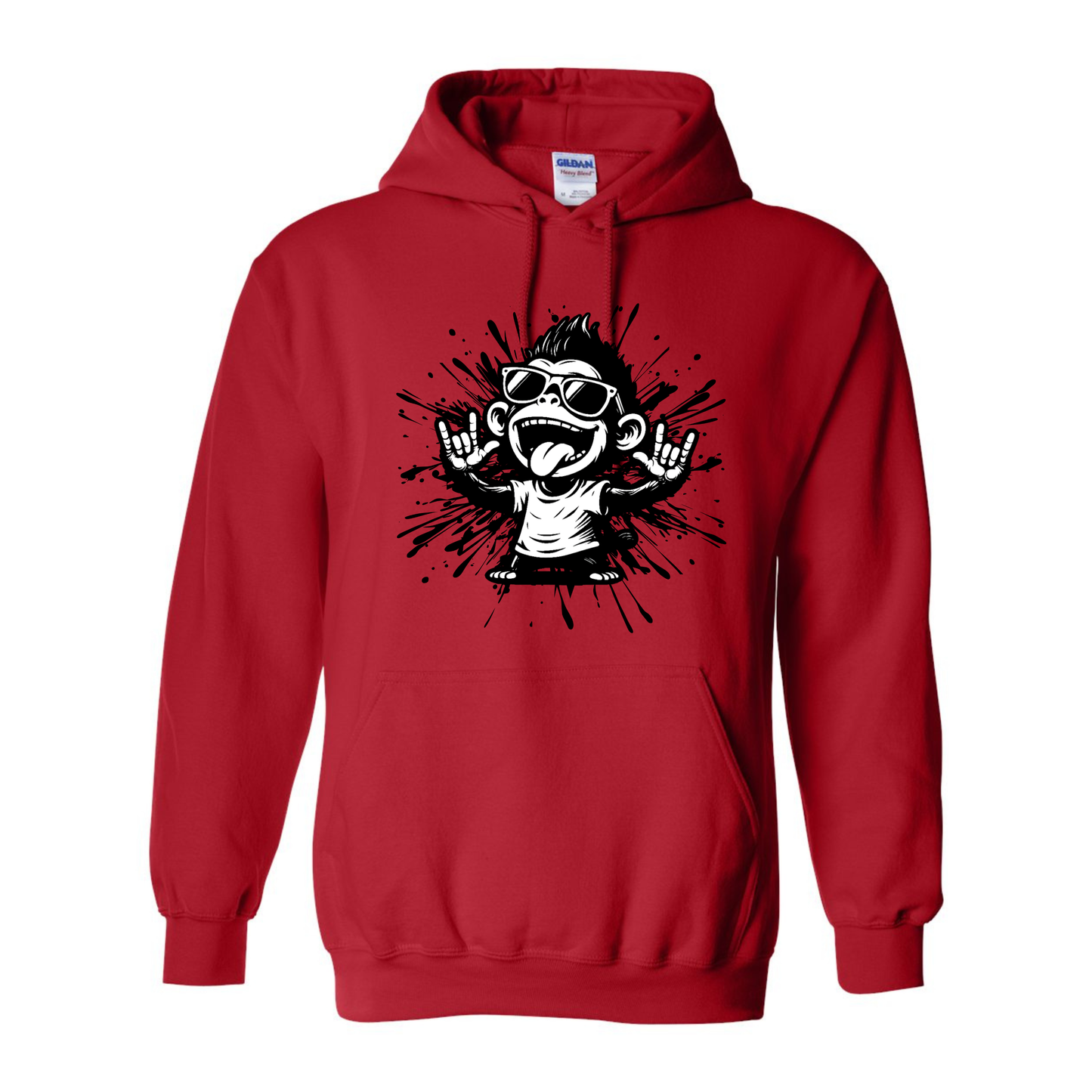 Cool Monkey ILY in ASL - Unisex Hoodie