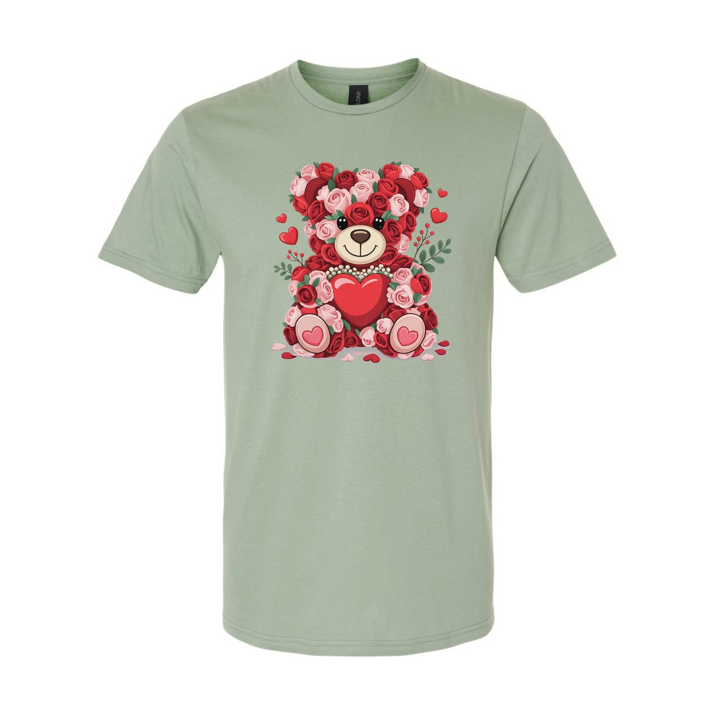 Rose Teddy Bear - Unisex T-Shirt