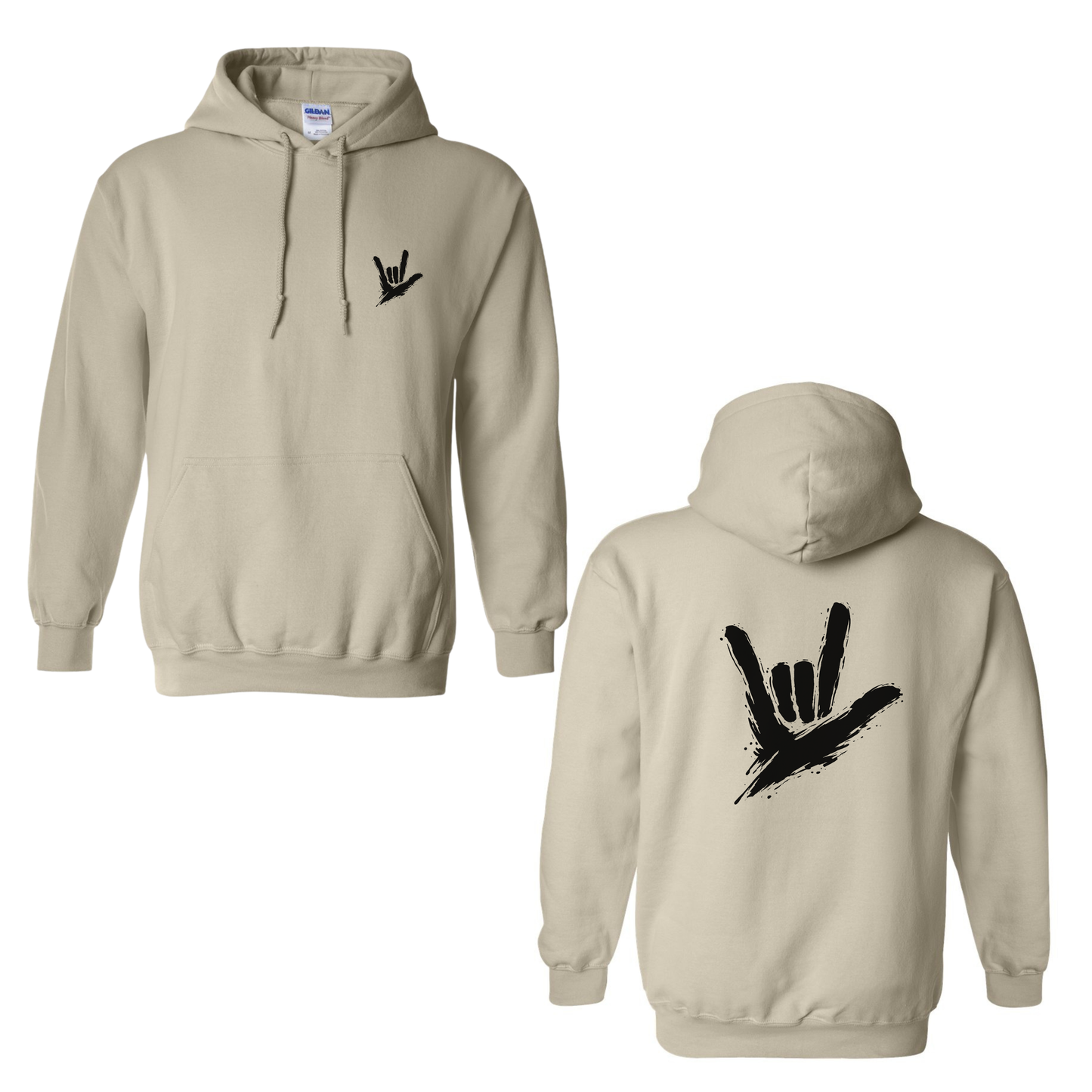 ILY by Fortyxfive - Front & Back Unisex Hoodie