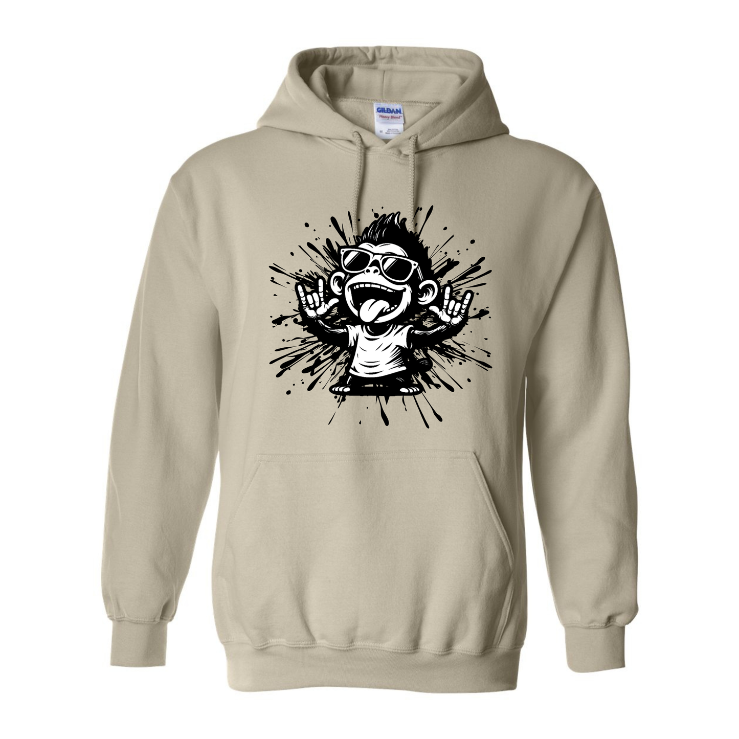 Cool Monkey ILY in ASL - Unisex Hoodie