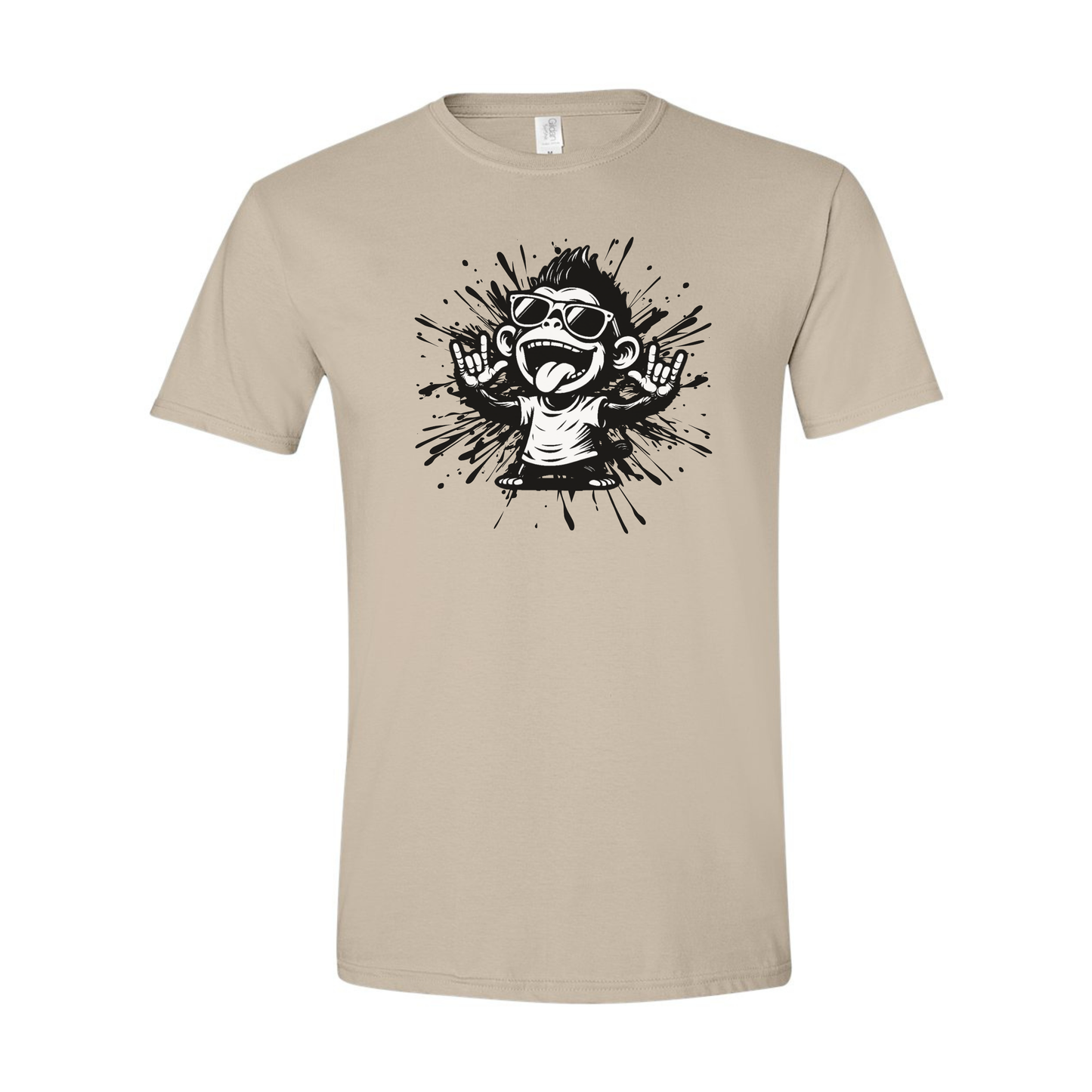 Cool Monkey ILY in ASL - Unisex T-Shirt