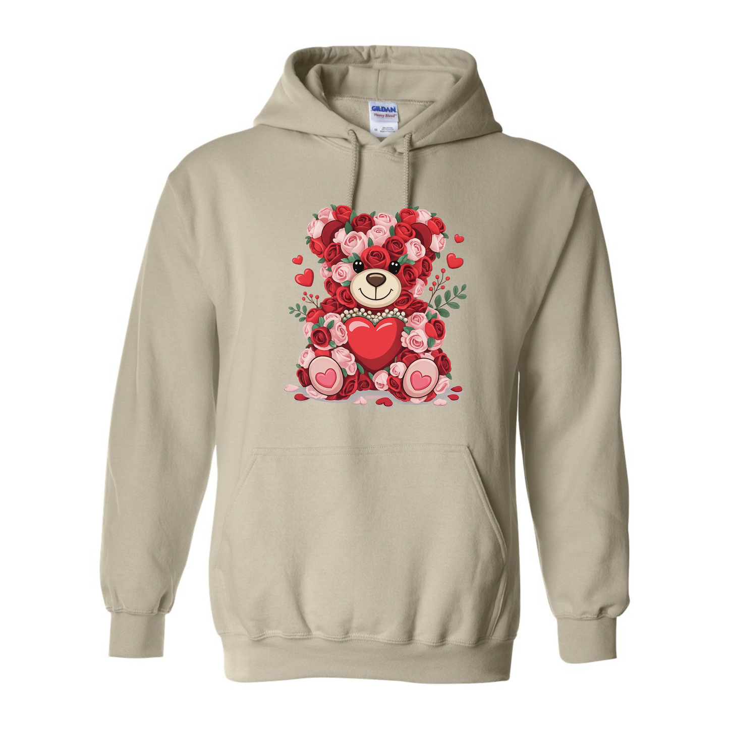 Rose Teddy Bear - Unisex Hoodie