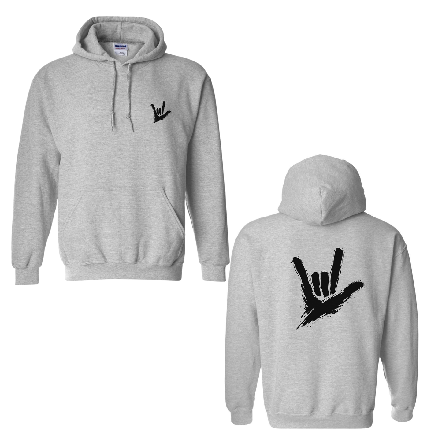 ILY by Fortyxfive - Front & Back Unisex Hoodie