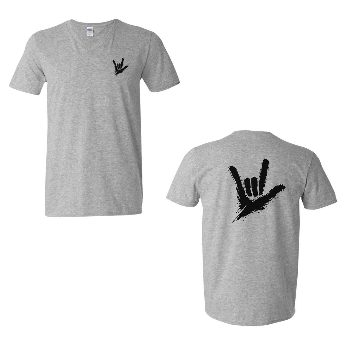 ILY by Fortyxfive - Front & Back V-NECK