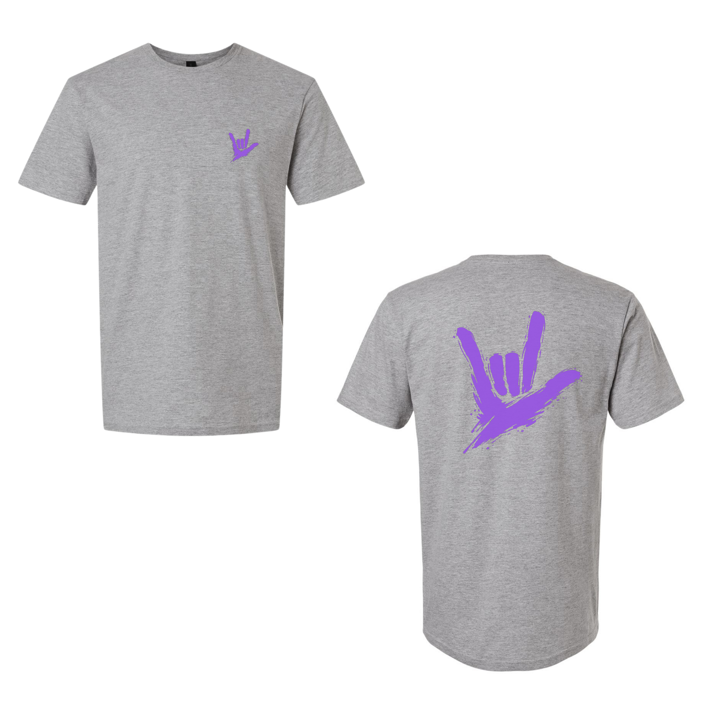 Purple ILY by Fortyxfive – Front & Back Unisex T-Shirt