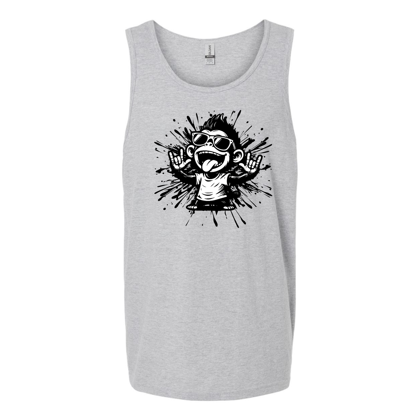 Cool Monkey ILY in ASL - Unisex Tanktop