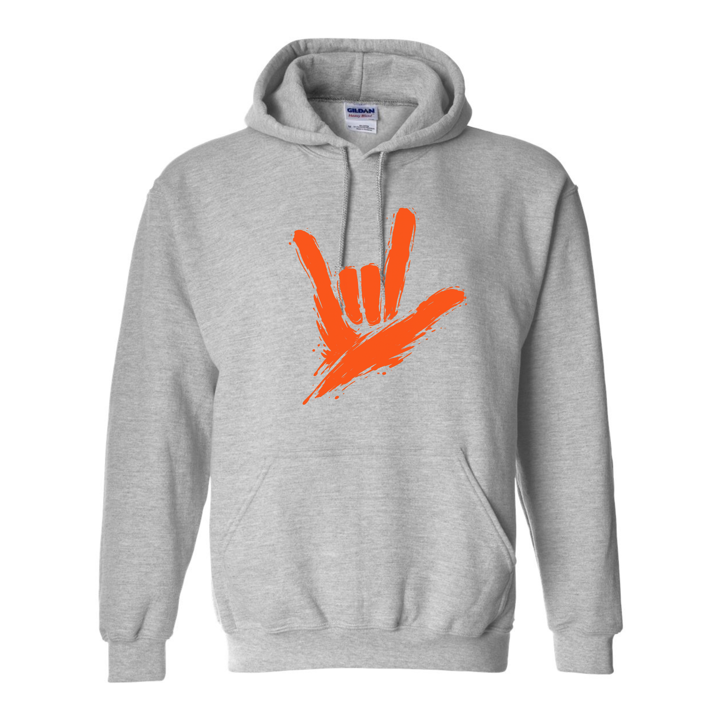 Orange - ILY by Fortyxfive Unisex Hoodie