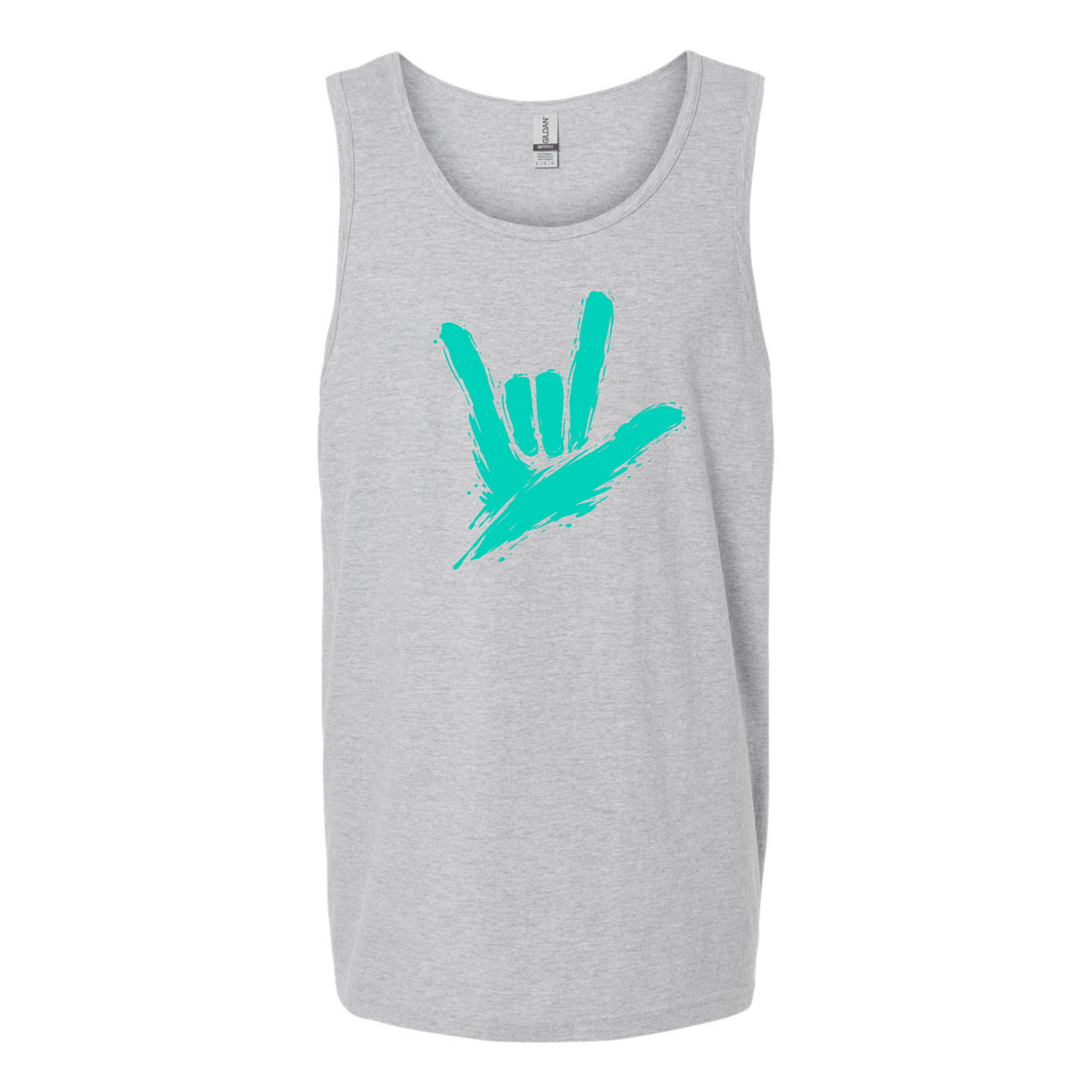 Teal - ILY by Fortyxfive Unisex Tank Top